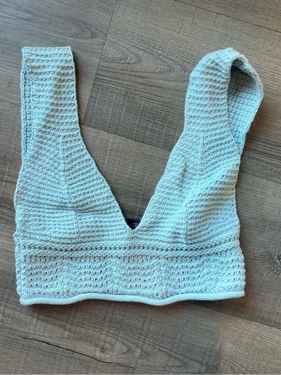 Zara Tops - Zara Blue Crochet Top
